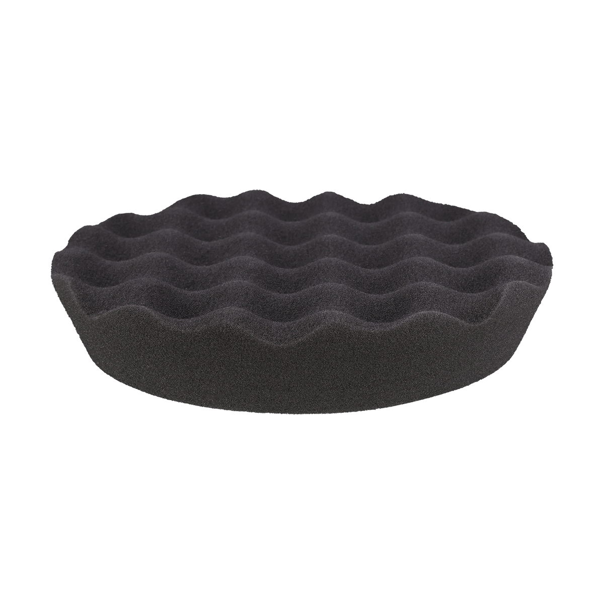 620WR - 6" Black Soft Foam Center Ring Pad (Convoluted Face) - Final Finishing