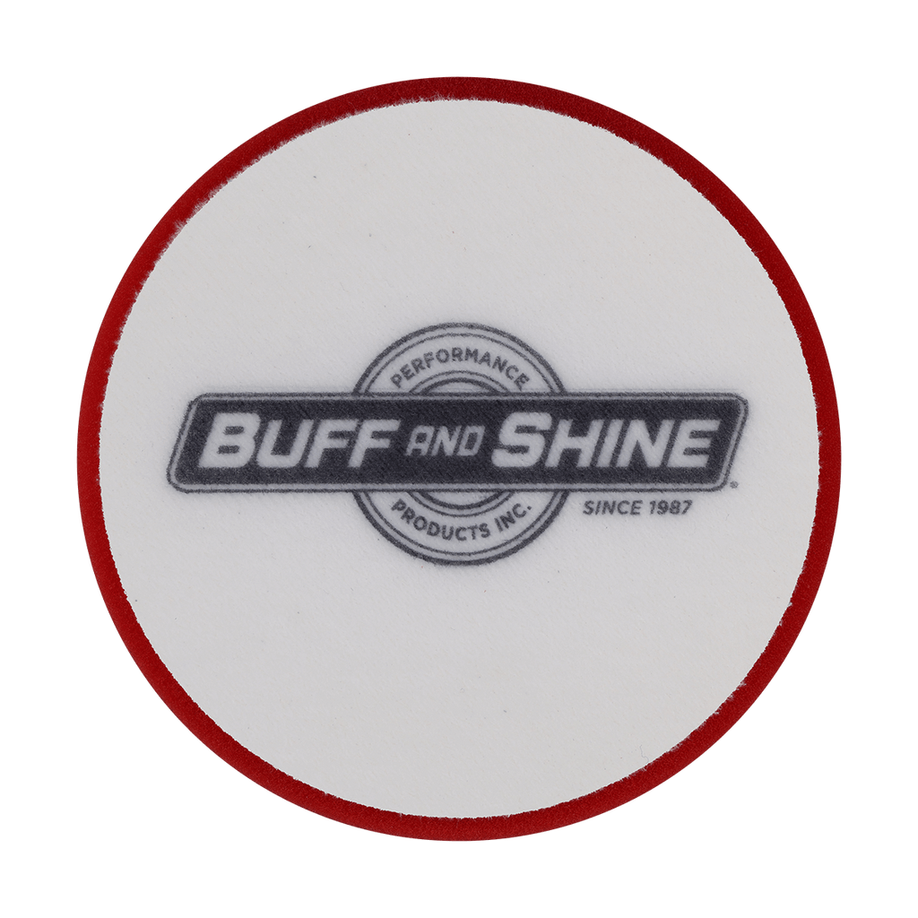 621G - 6" Red Soft Standard Foam Pad - Final Finishing