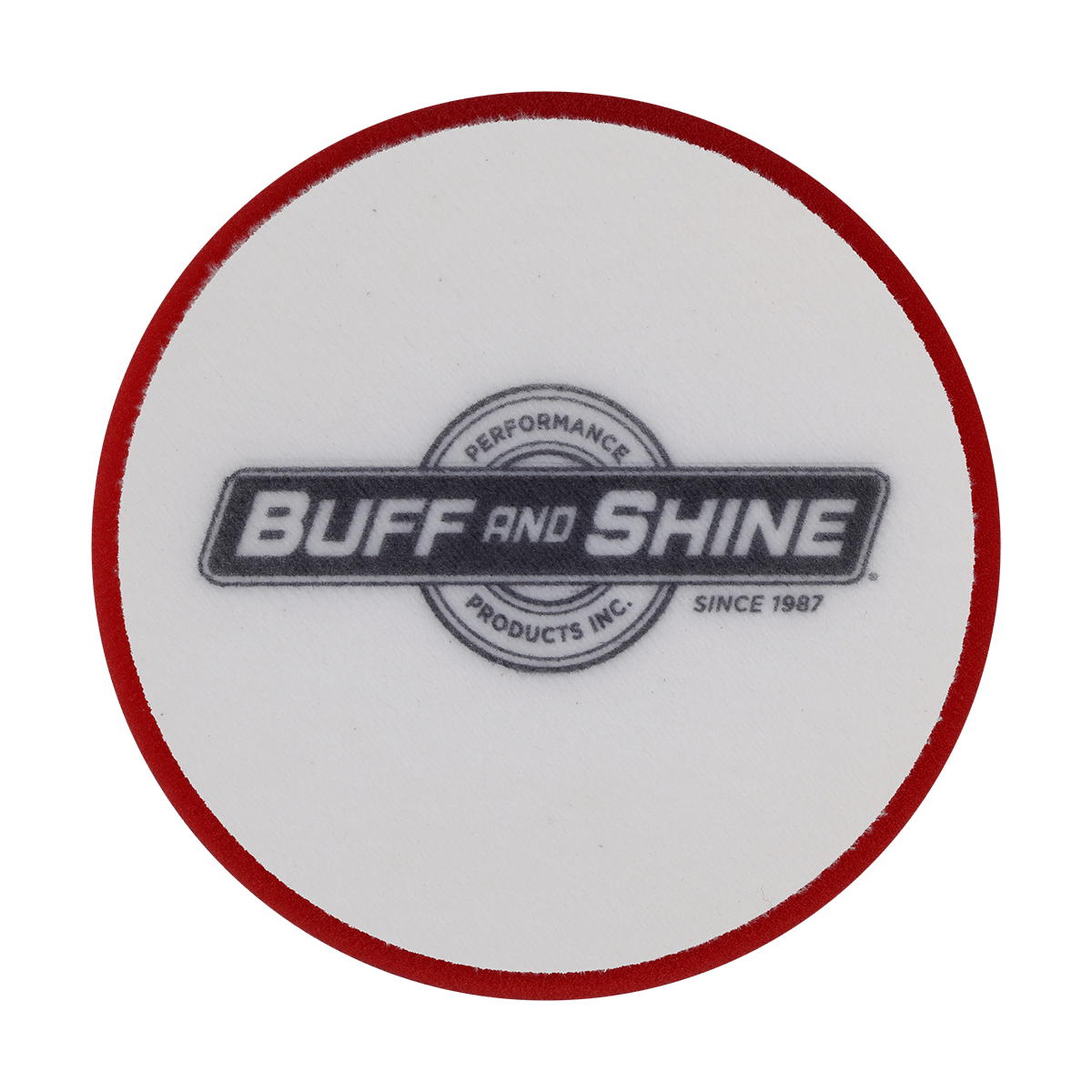 621G - 6" Red Soft Standard Foam Pad - Final Finishing