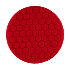 621RH - 6" Red Soft Foam Center Ring Pad (Hex Face) - Final Finishing