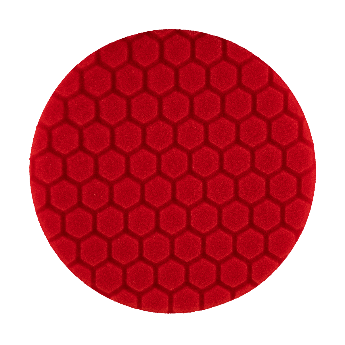621RH - 6" Red Soft Foam Center Ring Pad (Hex Face) - Final Finishing