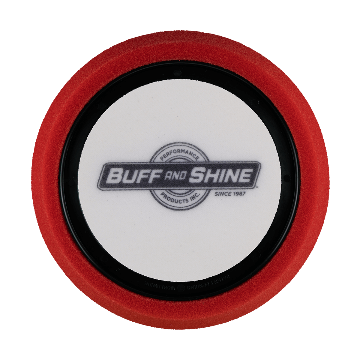 621RH - 6" Red Soft Foam Center Ring Pad (Hex Face) - Final Finishing