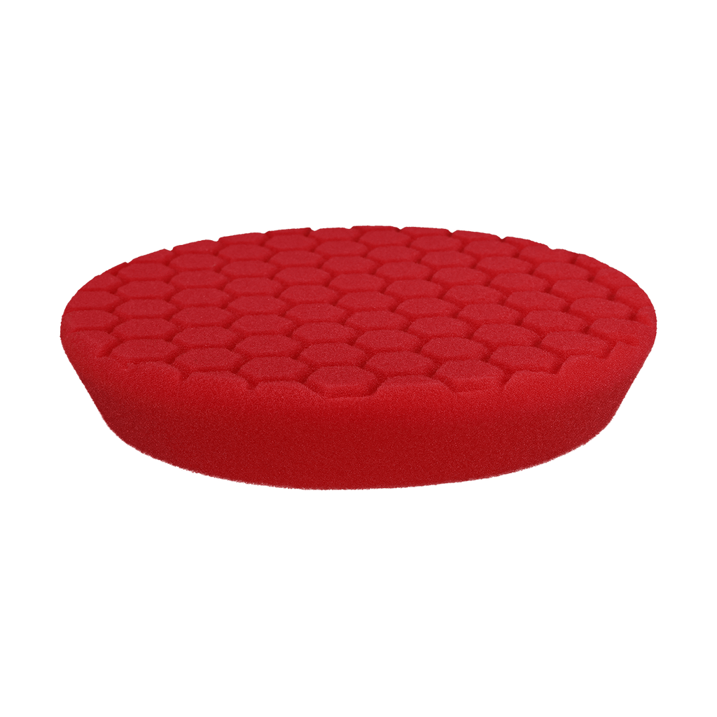 621RH - 6" Red Soft Foam Center Ring Pad (Hex Face) - Final Finishing