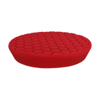 621RH - 6" Red Soft Foam Center Ring Pad (Hex Face) - Final Finishing