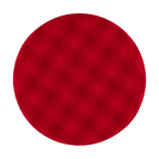 621WR - 6" Red Soft Foam Center Ring Pad (Convoluted Face) - Final Finishing