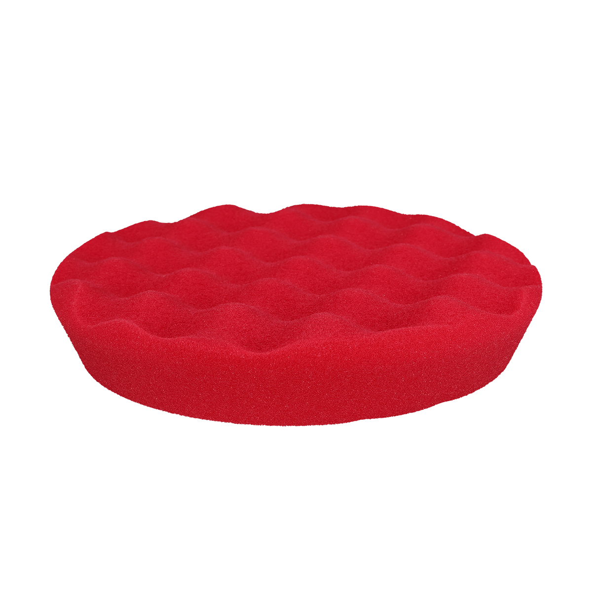 621WR - 6" Red Soft Foam Center Ring Pad (Convoluted Face) - Final Finishing