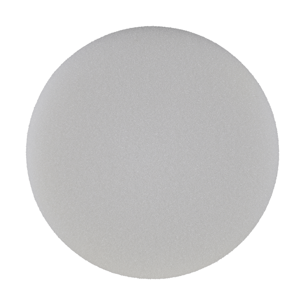 629G - 6" White Soft Standard Foam Pad - Final Finishing