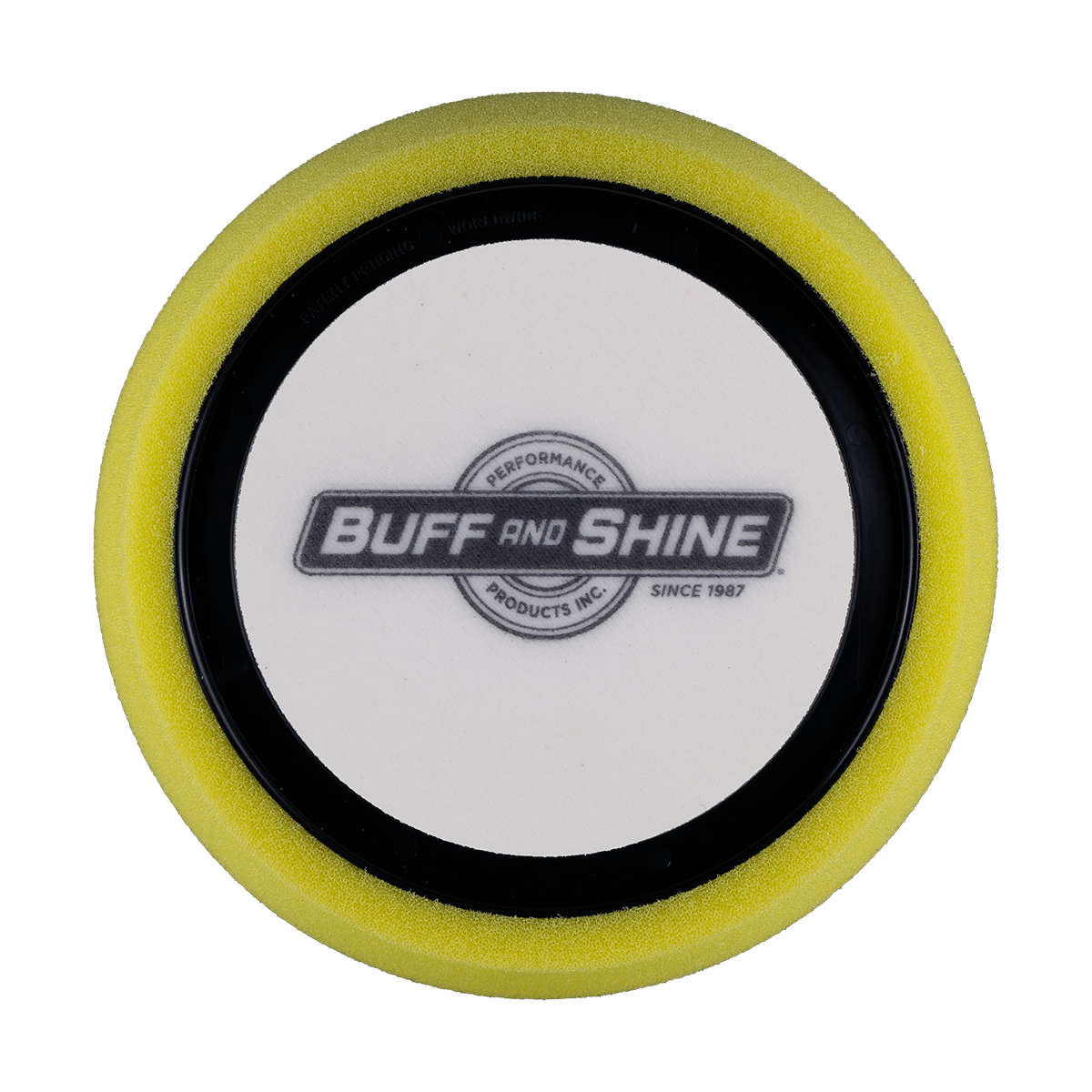 630RH - 6" Yellow Soft Foam Center Ring Pad (Hex Face) - Cutting