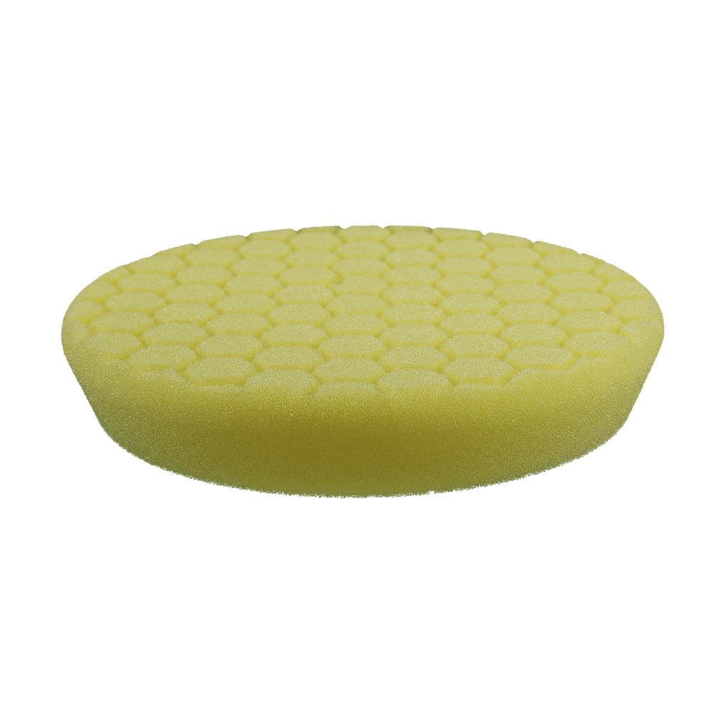 630RH - 6" Yellow Soft Foam Center Ring Pad (Hex Face) - Cutting