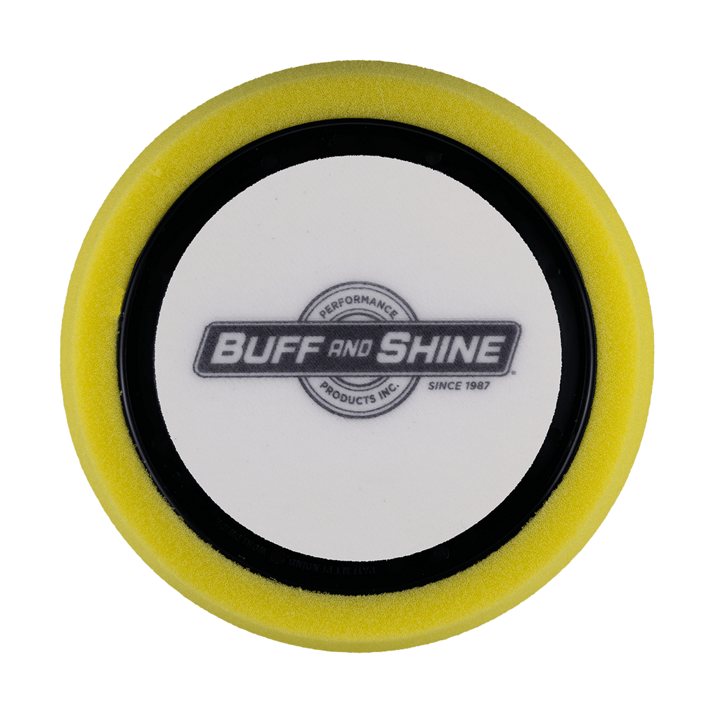 630WR - 6" Yellow Soft Foam Center Ring Pad (Convoluted Face) - Cutting