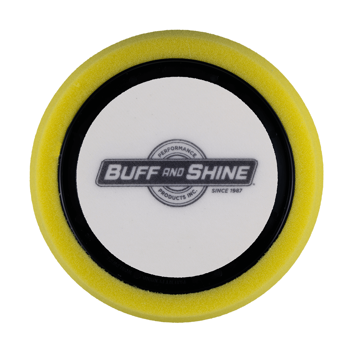 630WR - 6" Yellow Soft Foam Center Ring Pad (Convoluted Face) - Cutting