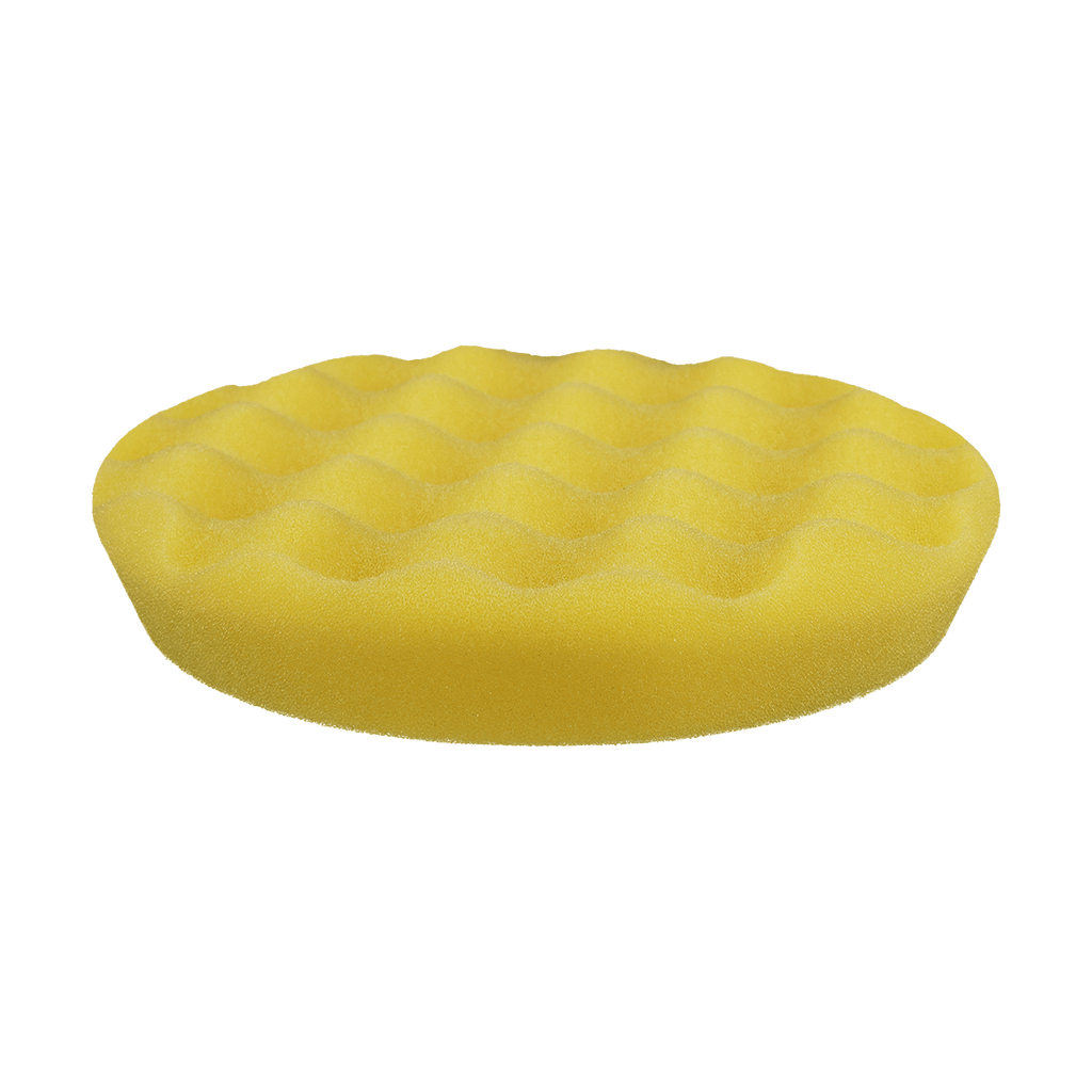 630WR - 6" Yellow Soft Foam Center Ring Pad (Convoluted Face) - Cutting