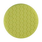 631RH - 6" Yellow High Density Foam Center Ring Pad (Hex Face) - Polishing