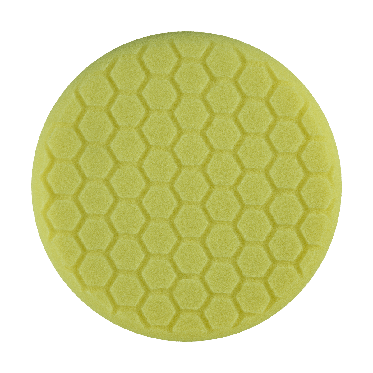 631RH - 6" Yellow High Density Foam Center Ring Pad (Hex Face) - Polishing
