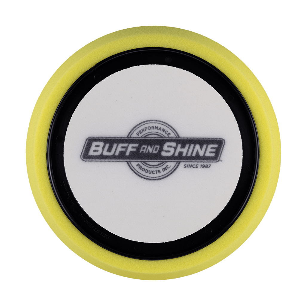 631RH - 6" Yellow High Density Foam Center Ring Pad (Hex Face) - Polishing