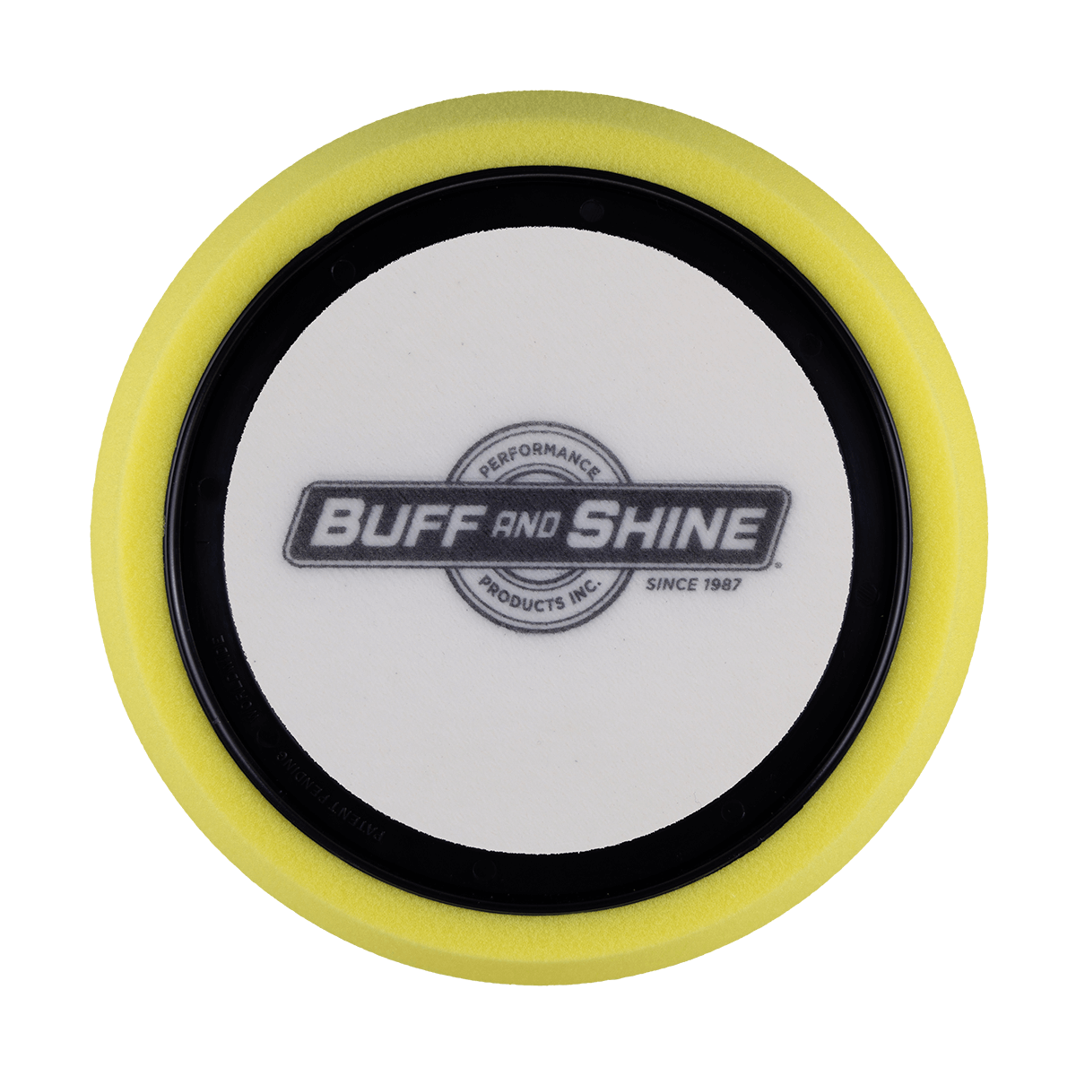 631RH - 6" Yellow High Density Foam Center Ring Pad (Hex Face) - Polishing
