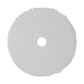 632MFP - 6" URO Fiber® Microfiber Pad (White Fibers) White Foam Interface (Edge Bevel) - Final Finishing
