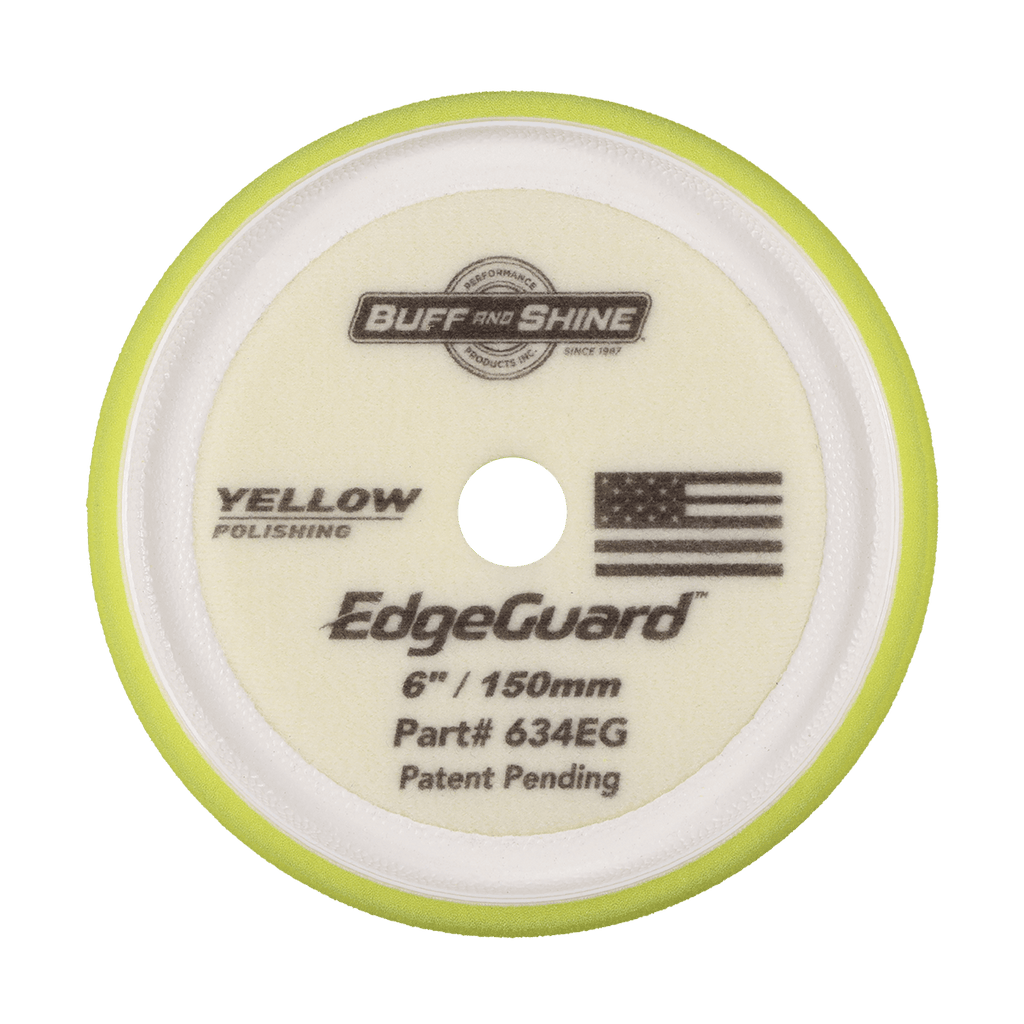634EG - 6" Yellow EdgeGuard™ Foam Pad - Polishing