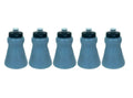 5-PACK WIDE MOUTH BOTTLE, ADAPTOR & CAP