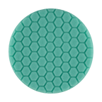 640RH - 6" Green Soft Foam Center Ring Pad (Hex Face) - Medium Cut