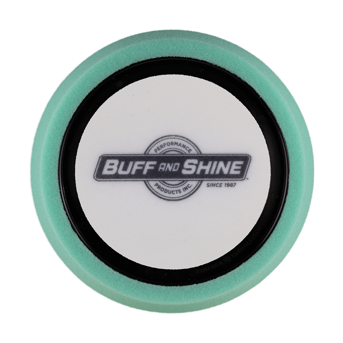 640RH - 6" Green Soft Foam Center Ring Pad (Hex Face) - Medium Cut