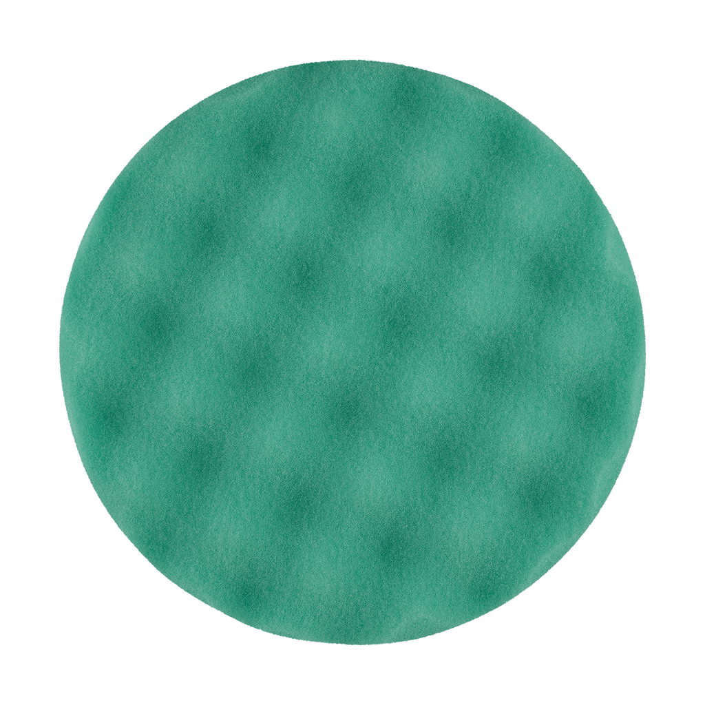 640WR - 6" Green Soft Foam Center Ring Pad (Convoluted Face) - Medium Cut