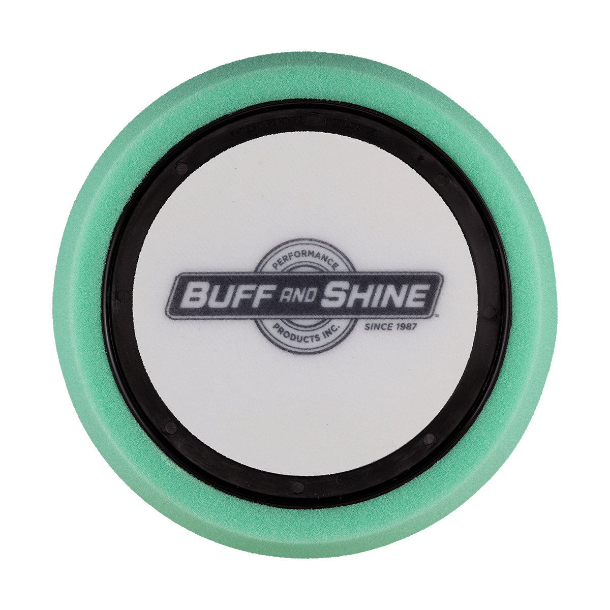 640WR - 6" Green Soft Foam Center Ring Pad (Convoluted Face) - Medium Cut