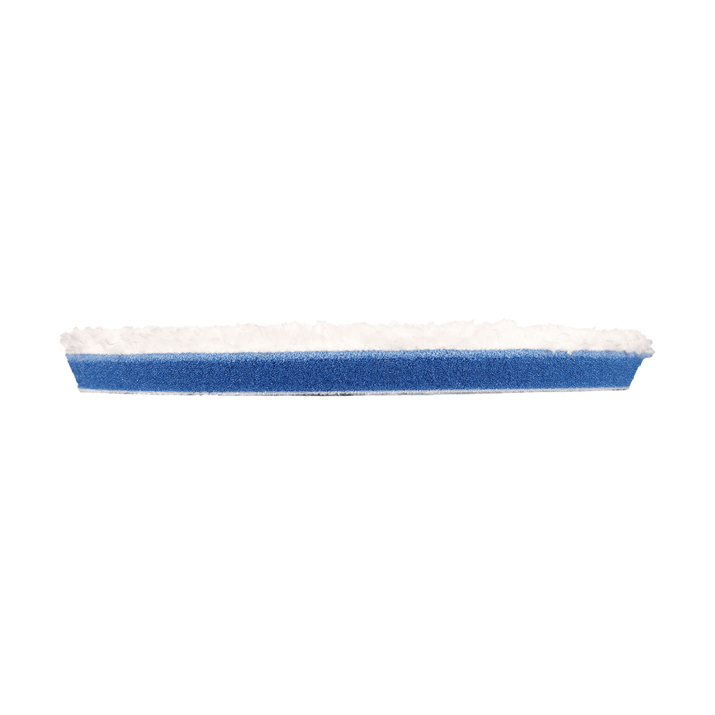 642MFP - 6" URO Fiber® Microfiber Pad (White Fibers) Blueberry Foam Interface (Edge Bevel) - Cutting