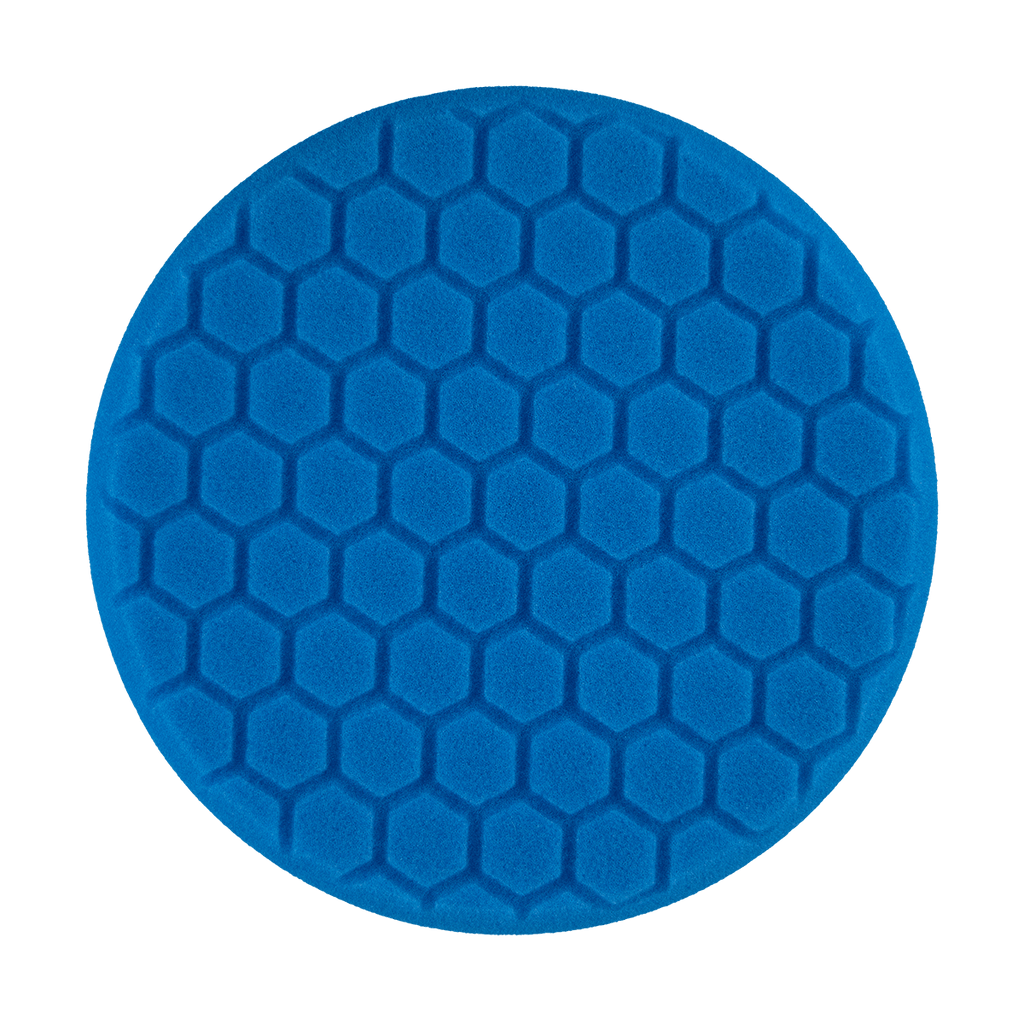 650RH - 6" Blue Soft Foam Center Ring Pad (Hex Face) - Polishing