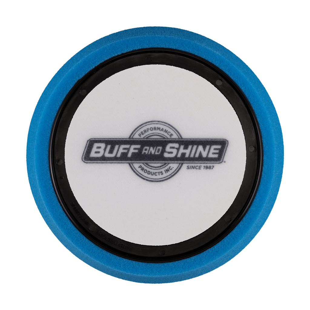 650RH - 6" Blue Soft Foam Center Ring Pad (Hex Face) - Polishing