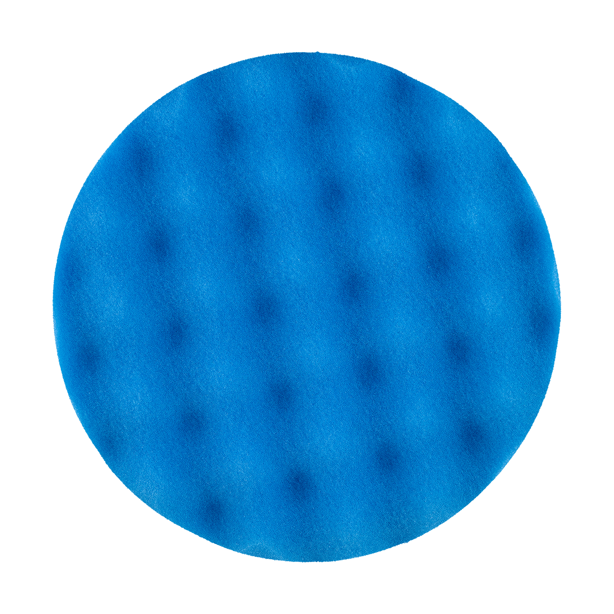 650WR - 6" Blue Soft Foam Center Ring Pad (Convoluted Face) - Polishing