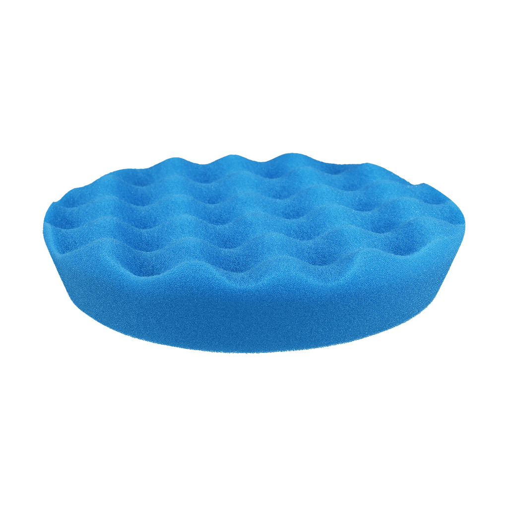650WR - 6" Blue Soft Foam Center Ring Pad (Convoluted Face) - Polishing