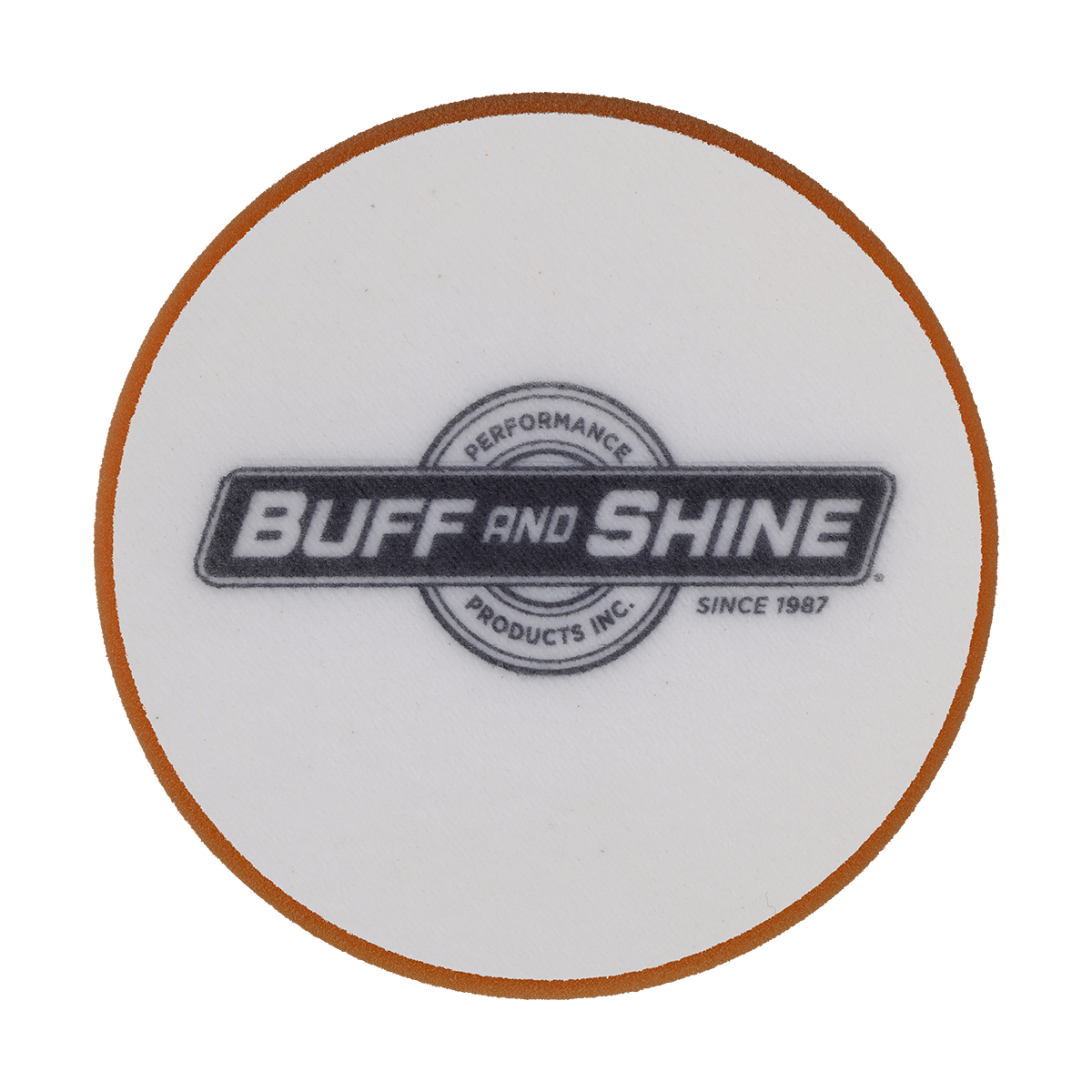6515HOG - 6" Orange High Density Standard Foam Pad - Heavy Polishing