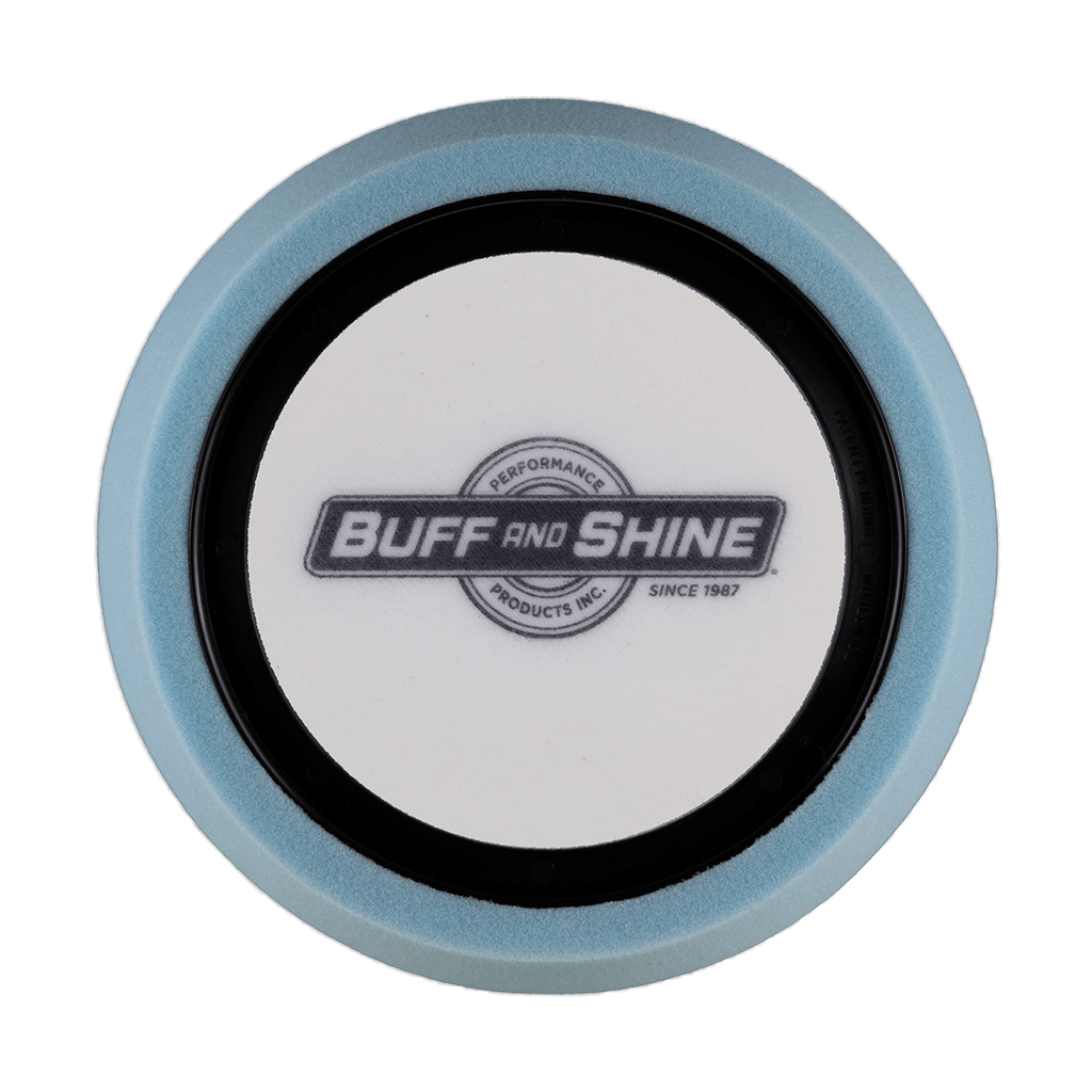 652WR - 6" Baby Blue Soft Foam Center Ring Pad (Convoluted Face) - Ultimate Finish