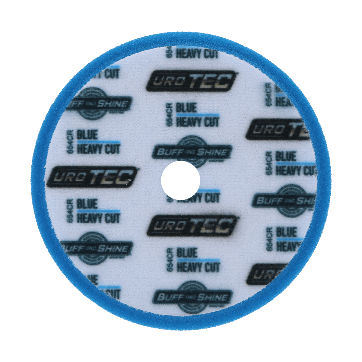 654CR - 6" Blue Coarse URO TEC® Foam Pad - Heavy Cut