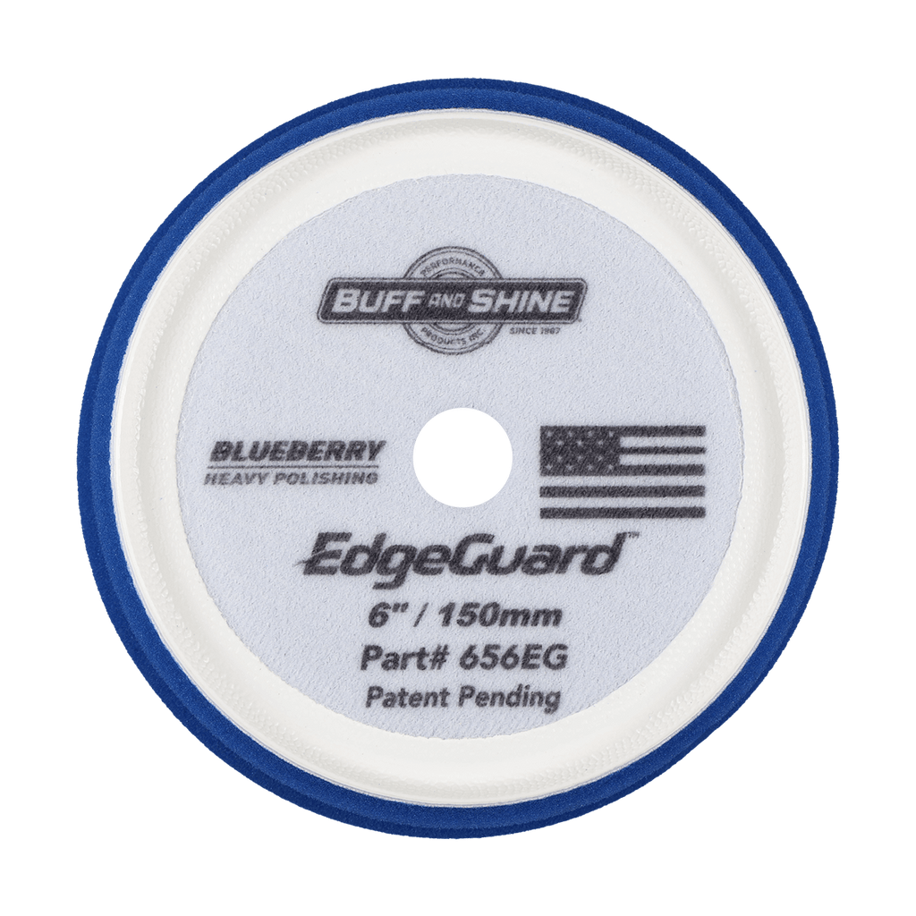 656EG - 6" Blueberry EdgeGuard™ Foam Pad - Heavy Polishing