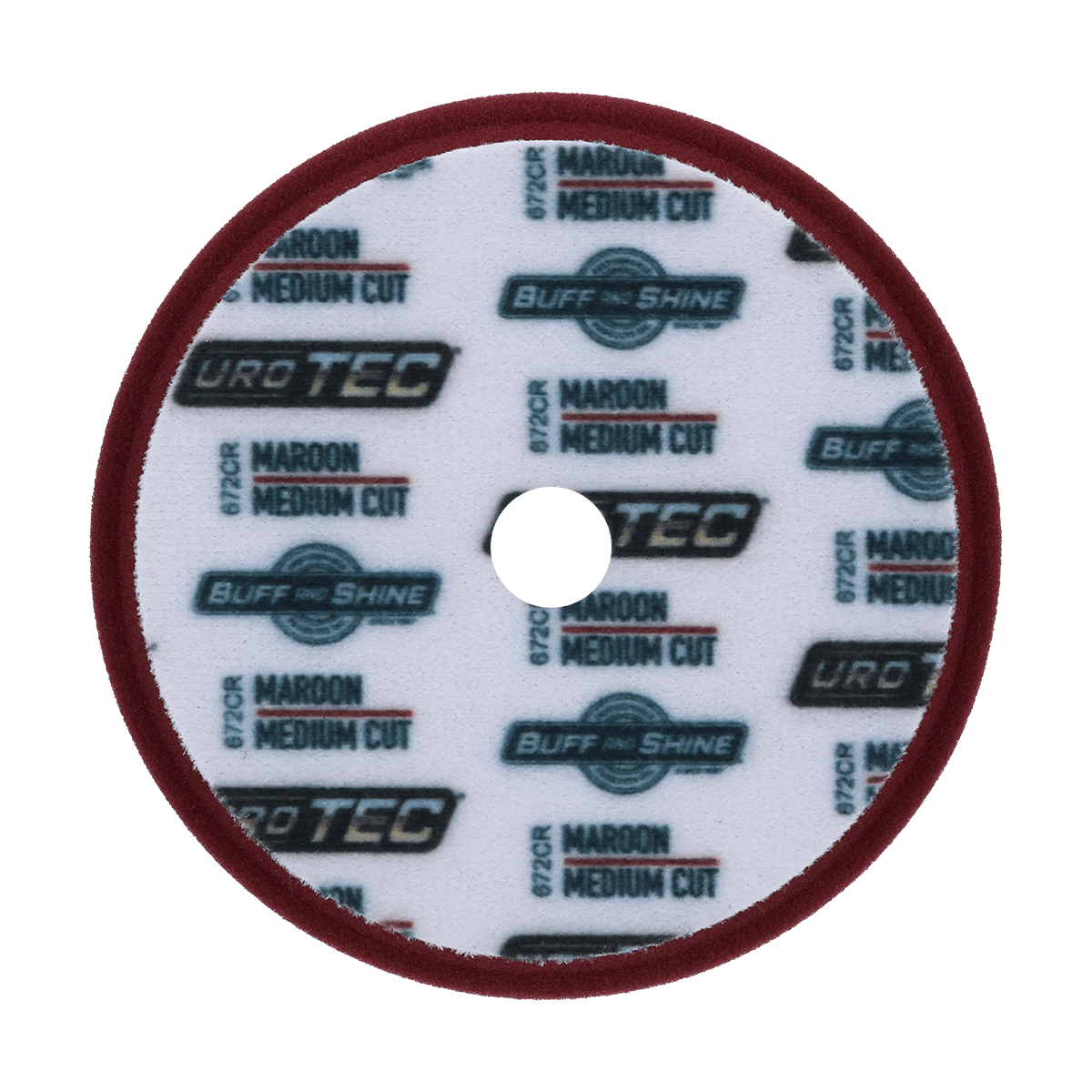 672CR - 6" Maroon URO TEC® Foam Pad - Medium Cut
