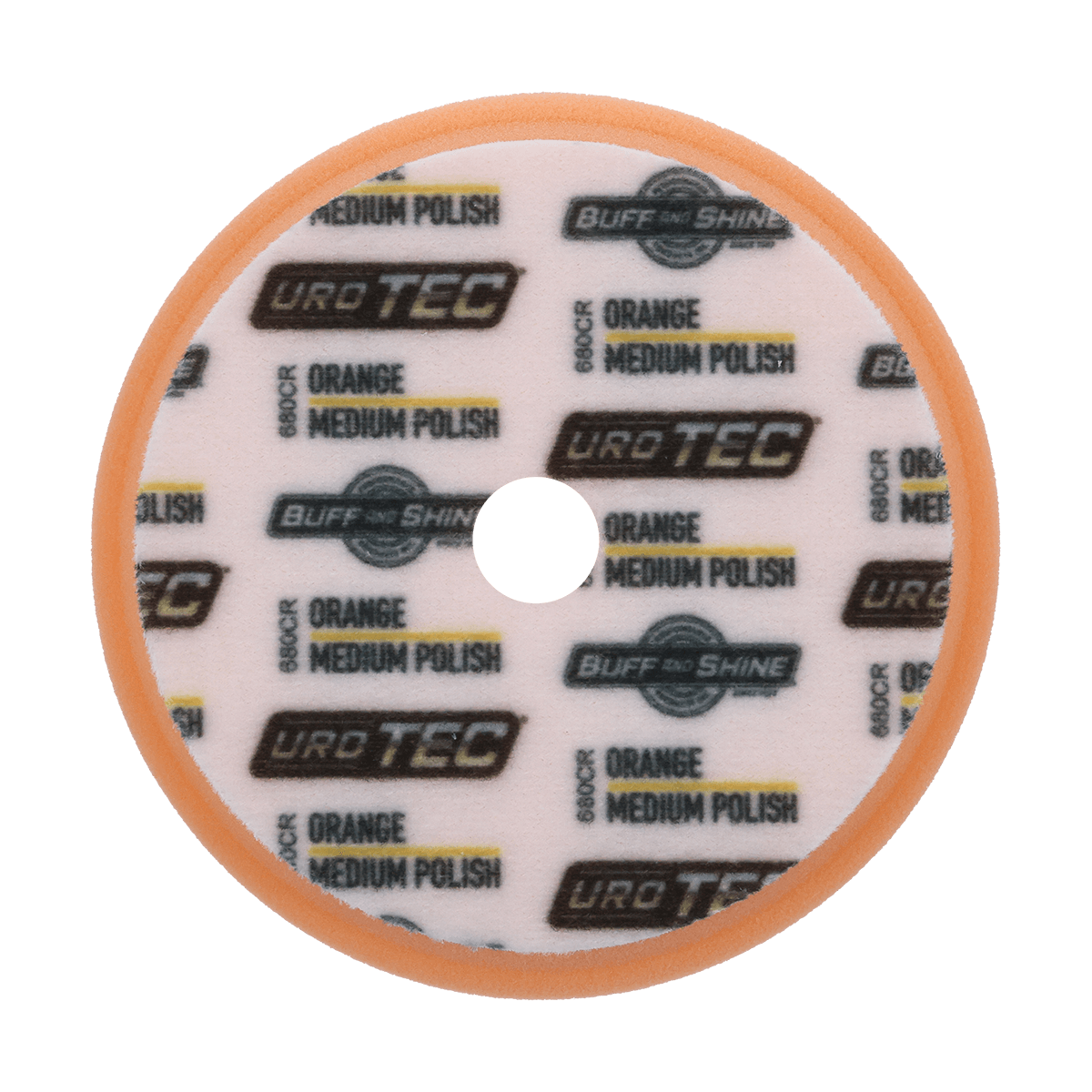 680CR - 6" Orange URO TEC® Foam Pad - Medium Polishing