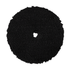 680MFP - 6" Black Standard Microfiber Pad with Orange Foam Interface - Cutting