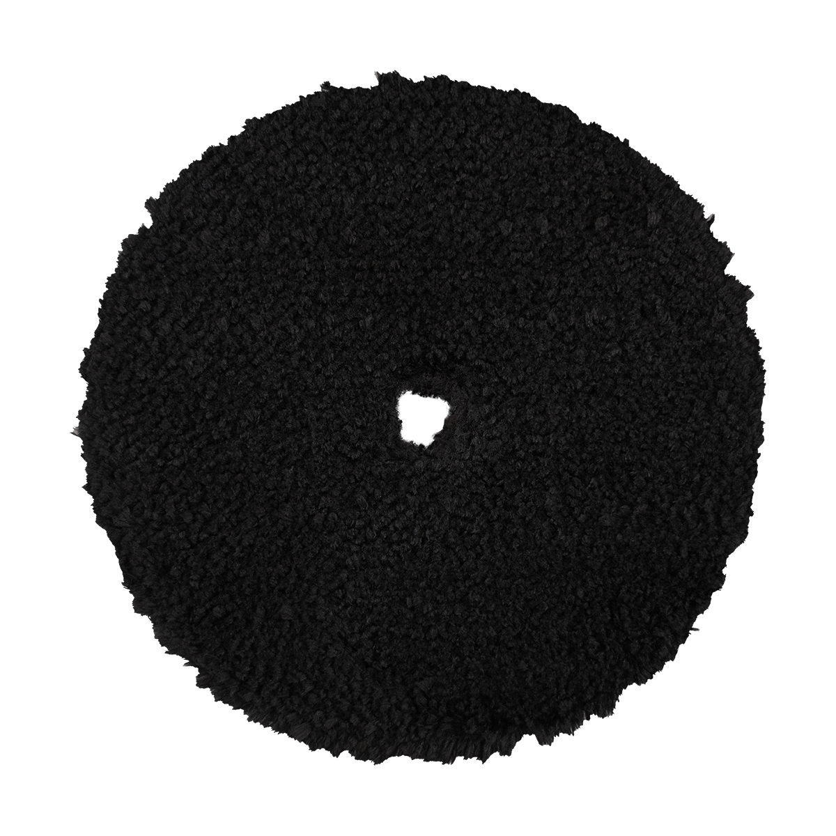 680MFP - 6" Black Standard Microfiber Pad with Orange Foam Interface - Cutting