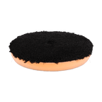 680MFP - 6" Black Standard Microfiber Pad with Orange Foam Interface - Cutting