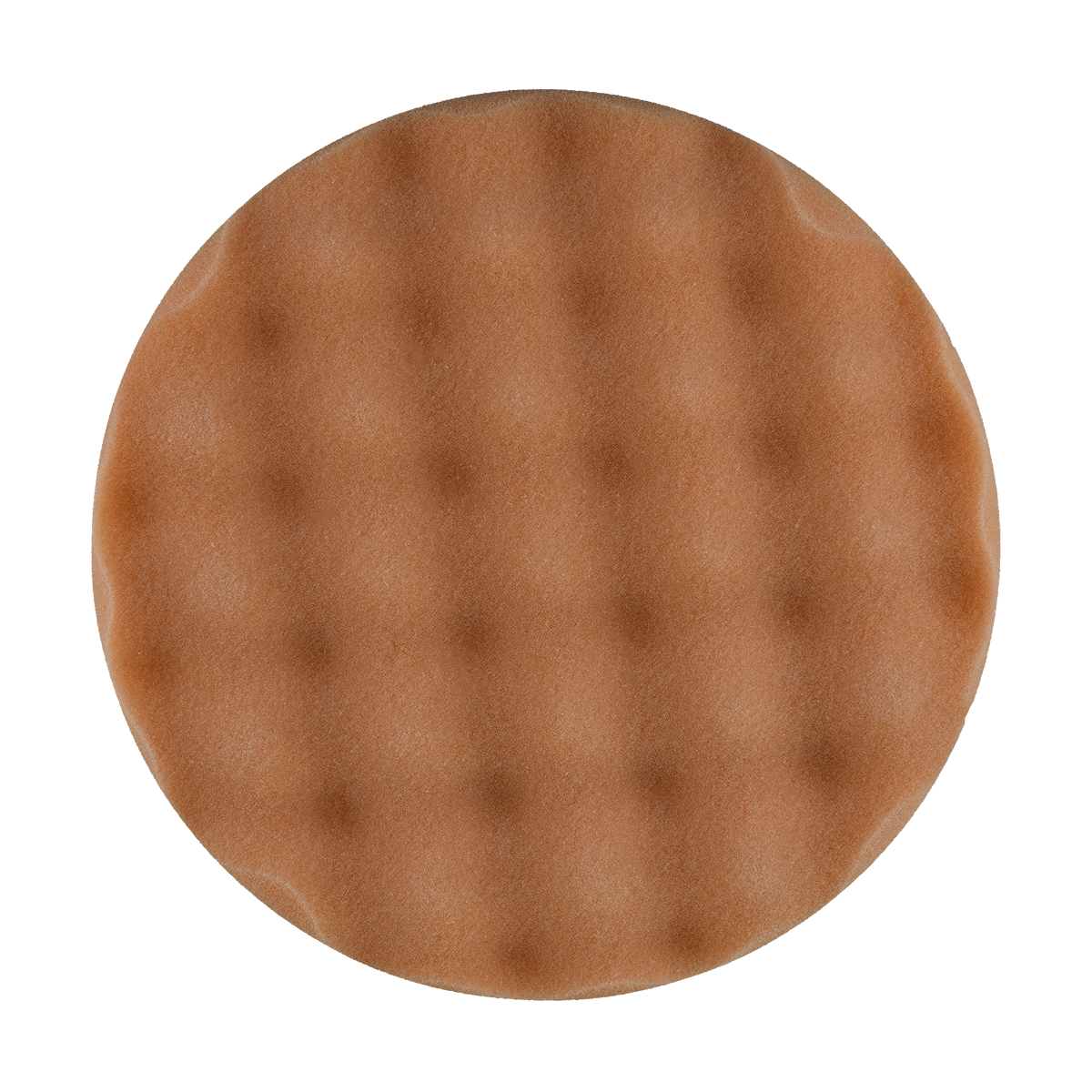 680WR - 6" Orange High Density Foam Center Ring Pad (Convoluted Face) - Heavy Polishing