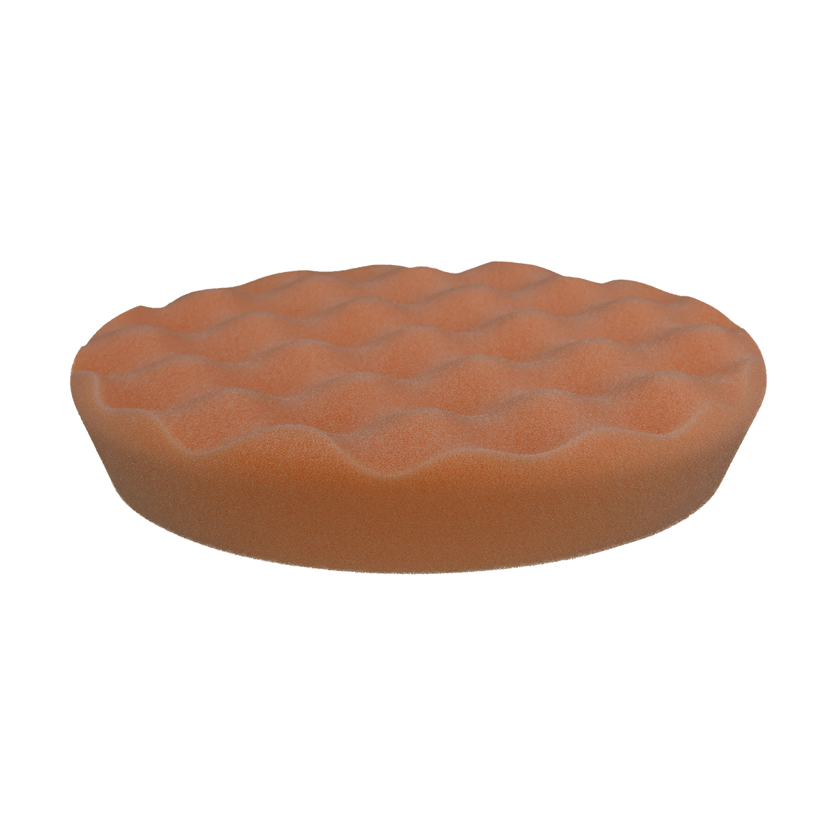 680WR - 6" Orange High Density Foam Center Ring Pad (Convoluted Face) - Heavy Polishing