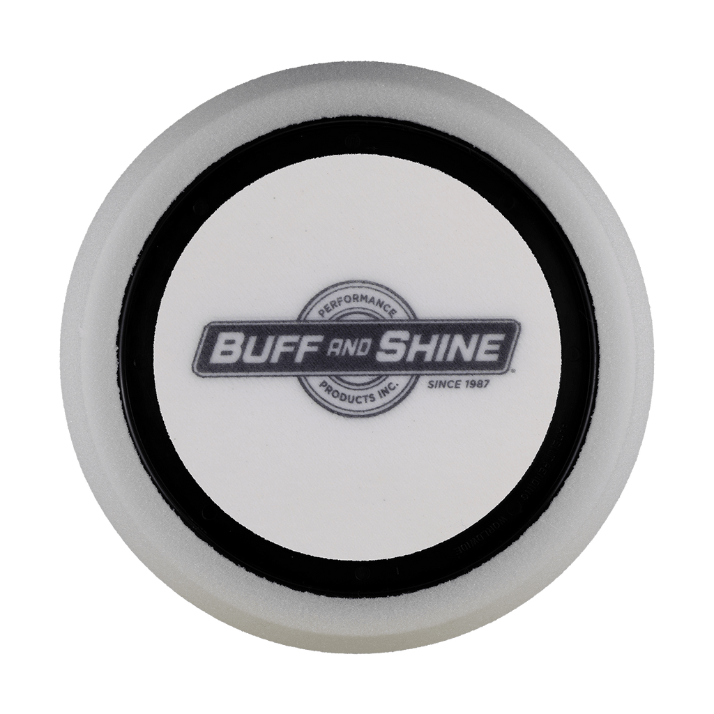 691RH - 6" White High Density Foam Center Ring Pad (Hex Face) - Polishing