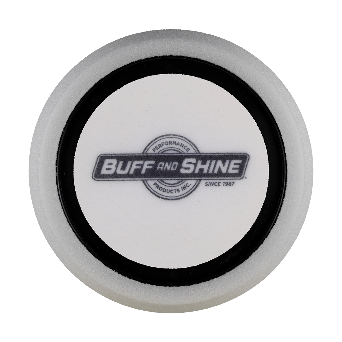 691RH - 6" White High Density Foam Center Ring Pad (Hex Face) - Polishing
