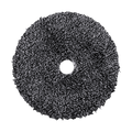 692MFP - 6" URO Fiber® Microfiber Pad (Black/White Fibers) White Foam Interface - Cutting