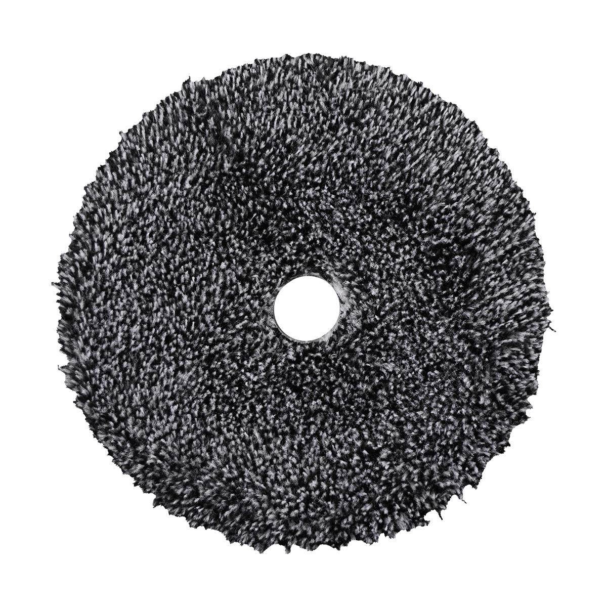 692MFP - 6" URO Fiber® Microfiber Pad (Black/White Fibers) White Foam Interface - Cutting