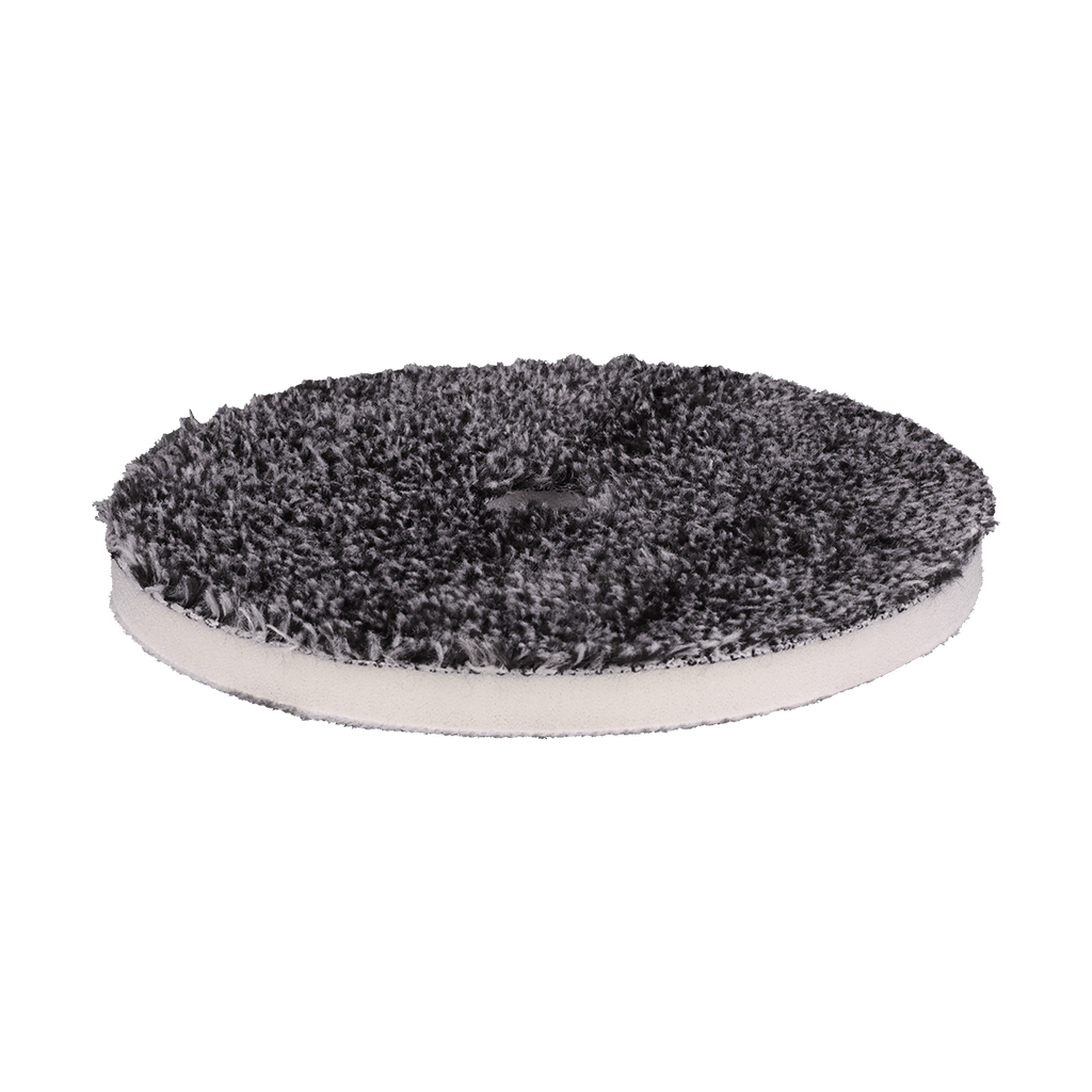 692MFP - 6" URO Fiber® Microfiber Pad (Black/White Fibers) White Foam Interface - Cutting