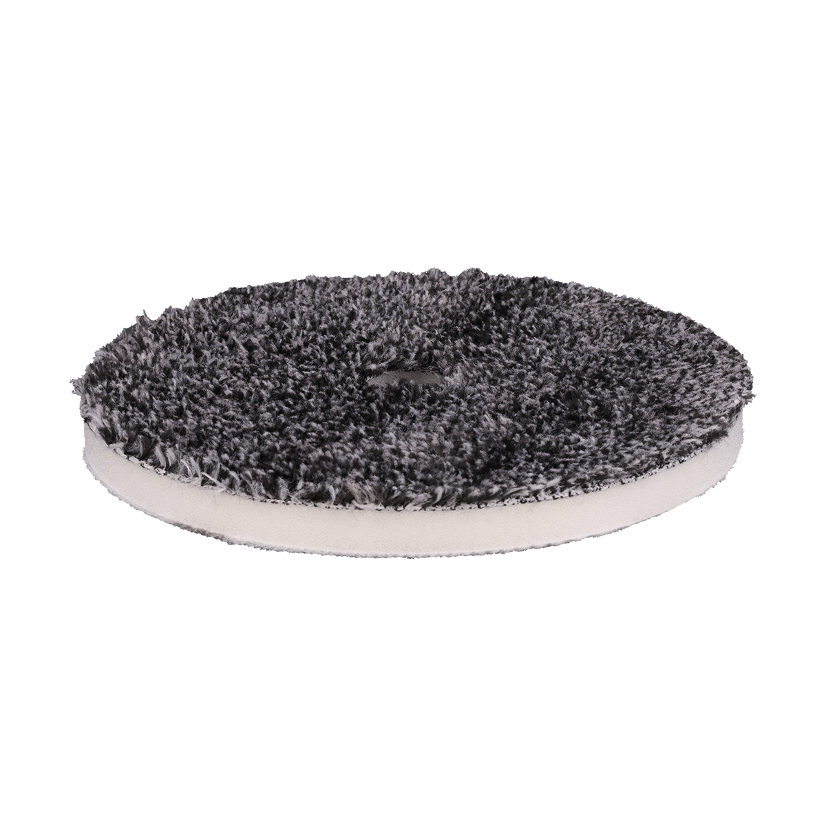 692MFP - 6" URO Fiber® Microfiber Pad (Black/White Fibers) White Foam Interface - Cutting