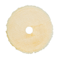 6KFWY - 6" Yellow Knitted Wool (Edge Bevel) URO Wool® Pad - Polishing
